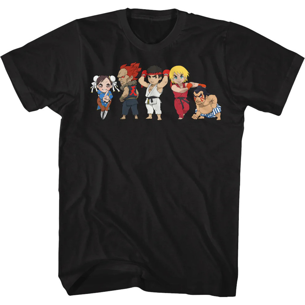 Chibi Characters Poses Street Fighter Tshirt
